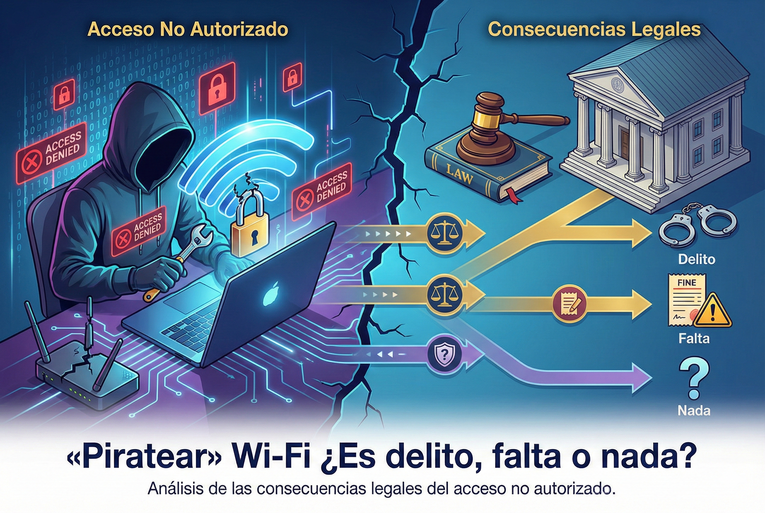 «Piratear» Wi-Fi ¿Es delito, falta o nada?